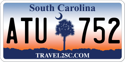 SC license plate ATU752