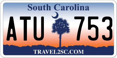 SC license plate ATU753