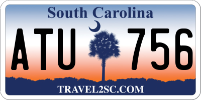 SC license plate ATU756
