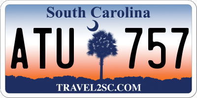 SC license plate ATU757