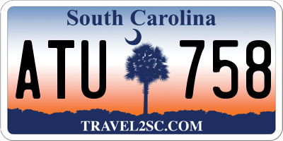 SC license plate ATU758