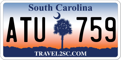 SC license plate ATU759