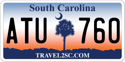 SC license plate ATU760