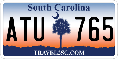 SC license plate ATU765