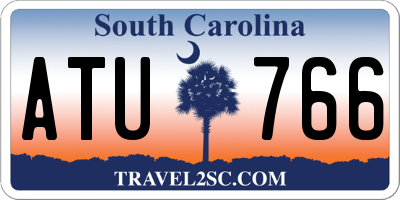 SC license plate ATU766