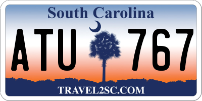 SC license plate ATU767