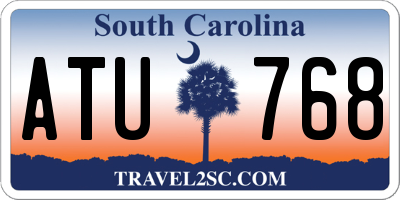 SC license plate ATU768