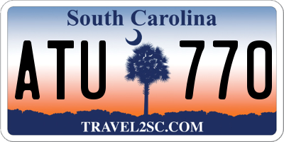 SC license plate ATU770