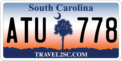 SC license plate ATU778