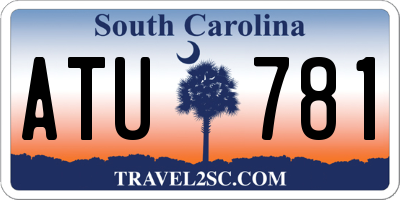 SC license plate ATU781