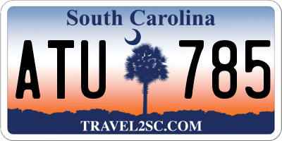 SC license plate ATU785