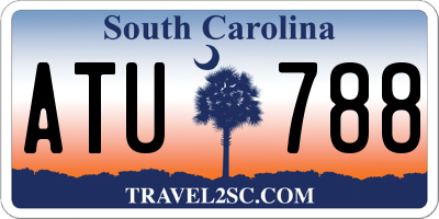 SC license plate ATU788