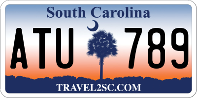 SC license plate ATU789