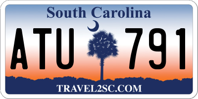 SC license plate ATU791