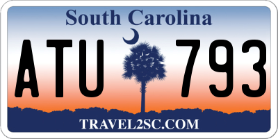 SC license plate ATU793