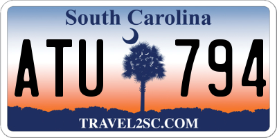 SC license plate ATU794