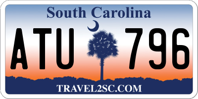 SC license plate ATU796
