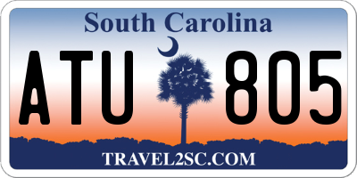 SC license plate ATU805
