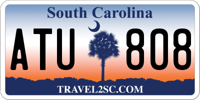 SC license plate ATU808