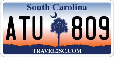 SC license plate ATU809