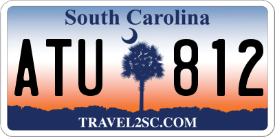 SC license plate ATU812