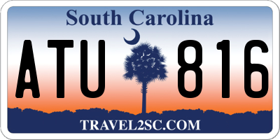 SC license plate ATU816