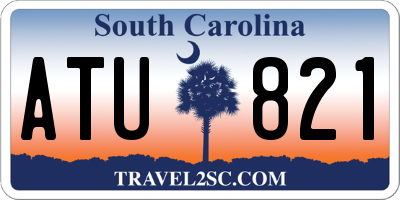 SC license plate ATU821