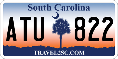 SC license plate ATU822