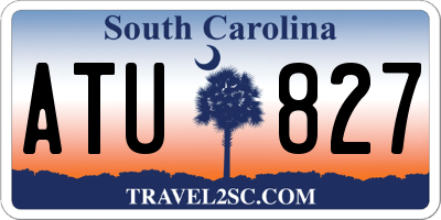 SC license plate ATU827