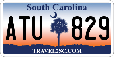 SC license plate ATU829