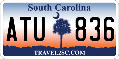SC license plate ATU836