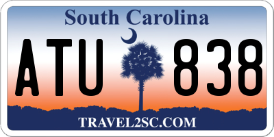 SC license plate ATU838