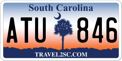 SC license plate ATU846