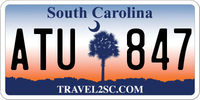 SC license plate ATU847