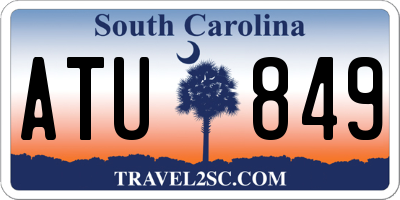 SC license plate ATU849