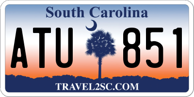 SC license plate ATU851