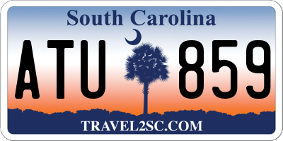 SC license plate ATU859