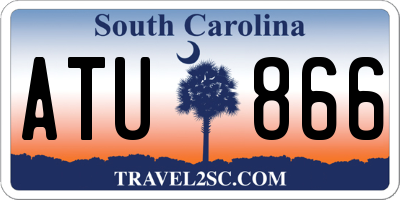 SC license plate ATU866