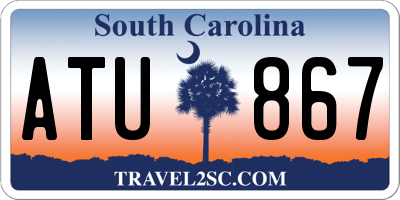 SC license plate ATU867