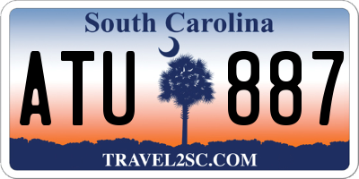 SC license plate ATU887