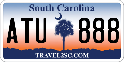 SC license plate ATU888