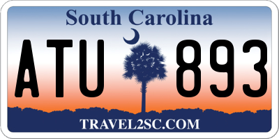 SC license plate ATU893