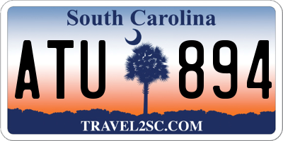 SC license plate ATU894