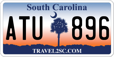 SC license plate ATU896