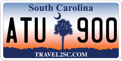 SC license plate ATU900
