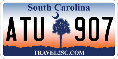 SC license plate ATU907