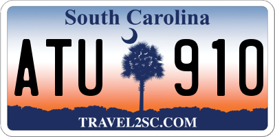 SC license plate ATU910