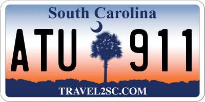 SC license plate ATU911