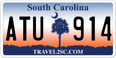 SC license plate ATU914