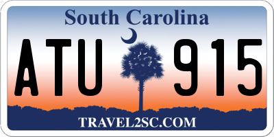 SC license plate ATU915